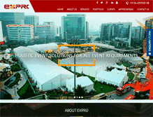 Tablet Screenshot of exproevents.com